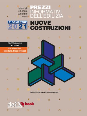 cover image of Prezzi informativi dell'edilizia. Nuove Costruzioni. 2/2021